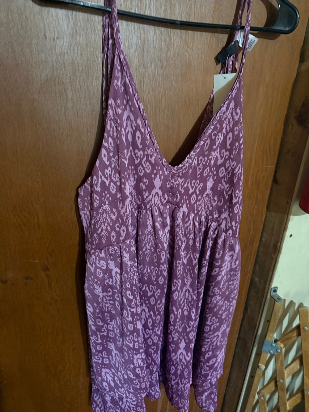 H&M Mauve Pink Patterned Mini Dress